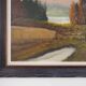 Painting „The Farmhouse on the Side”, Scandinavian design, 1970s