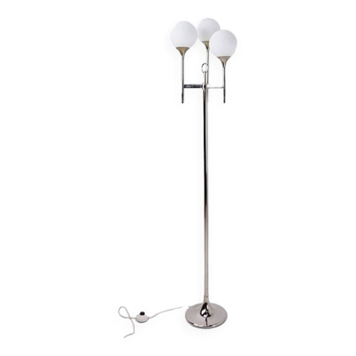 Lampadaire vintage chromé Sciolari, 1970 , Italie