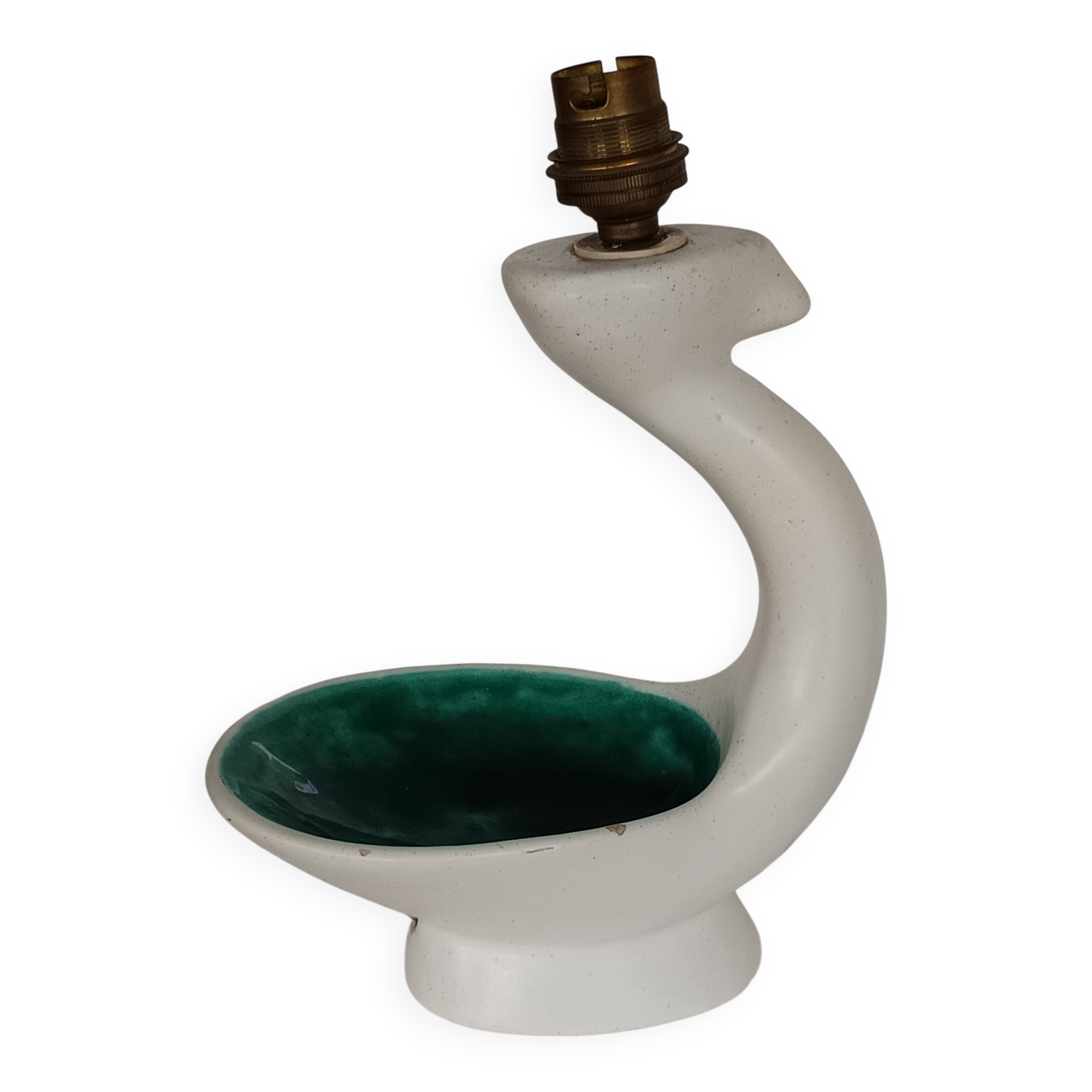 lampe céramique Vallauris vintage zoomorphe années 50/60 – signée Valparil