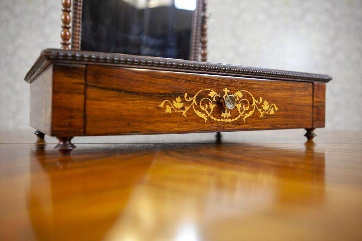 Antique Inlaid Rosewood Dressing Table, 1910s