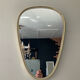 Miroir forme libre des années 60 21x47cm