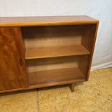 Mid Century Retro Teak & Glass Bookcase by Herbert E. Gibbs Circa 1960