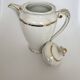 Vintage porcelain coffee pot from Limoges, former royal factory.