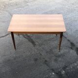 Table rectangulaire en teck scandinave 1960