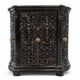 Insert de cheminée antique en fonte orné finition noire