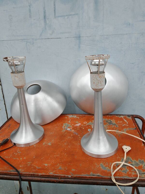 Paires de lampe champignon Philips alu 70'