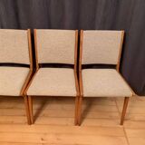 Ensemble de quatre chaises Cane Back conçues par Jens Risom, JO Carlssons, Suède, années 1950