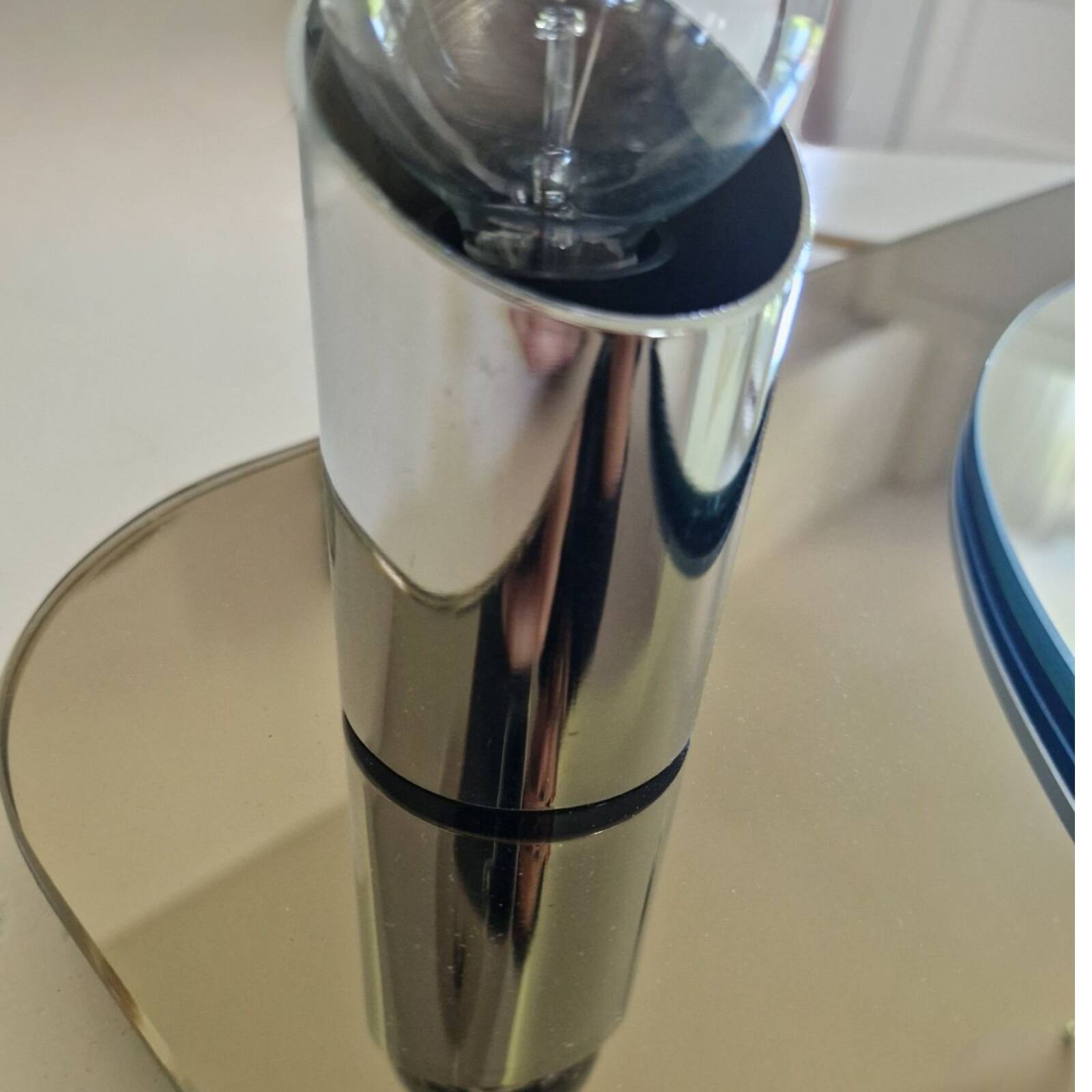 Design wall mirror with lamps, Italy 1970s