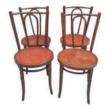 Set of four bistro chairs