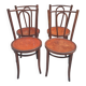Set of four bistro chairs