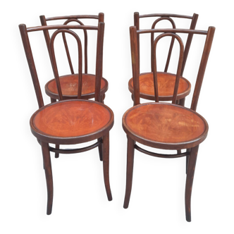 Set of four bistro chairs