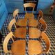 Set 7 chaises de bistrot vintage