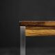 Large Vintage Mid-Century Modern Swedish Rosewood & Aluminium Coffee Table f