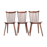 3 wooden trio bistro chairs No. 740 Baumann