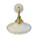 Vintage wall lamp in white opaline electrified to nine