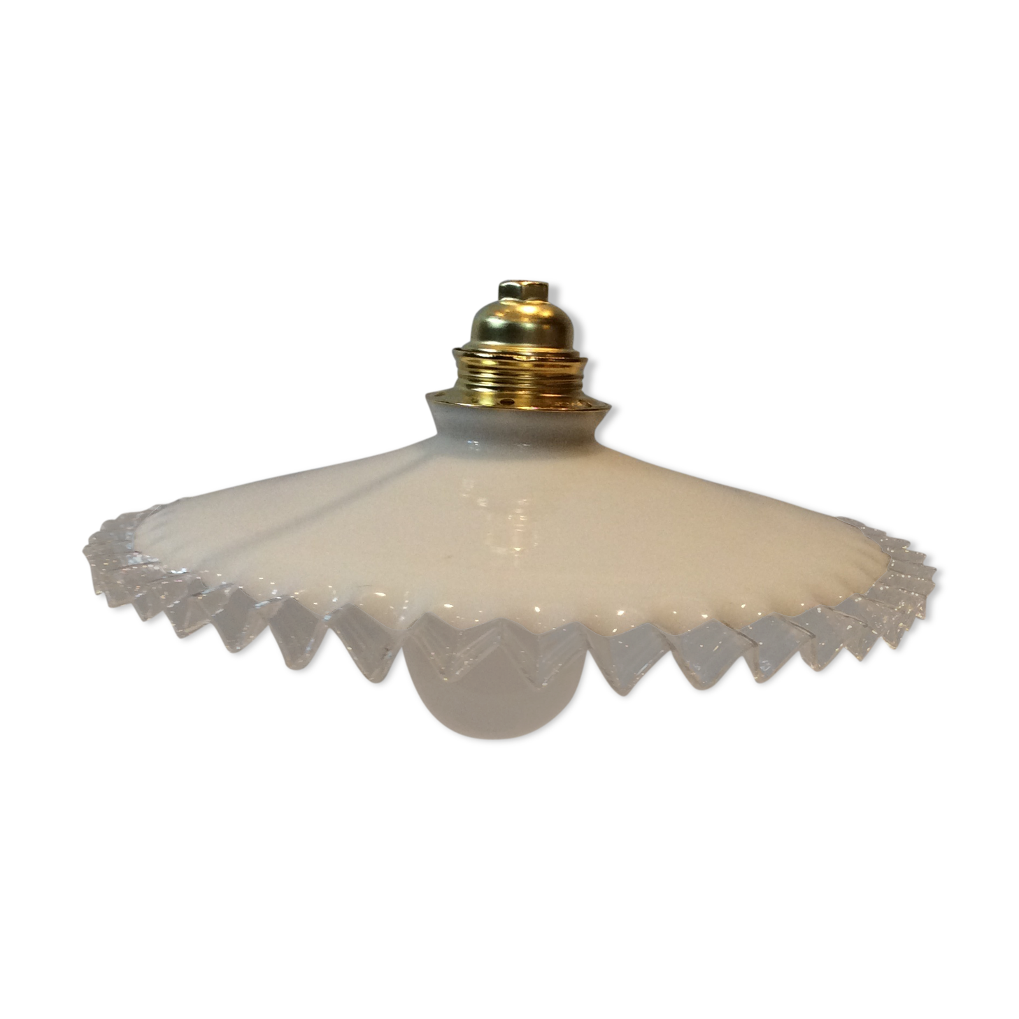 Vintage opaline pendant light