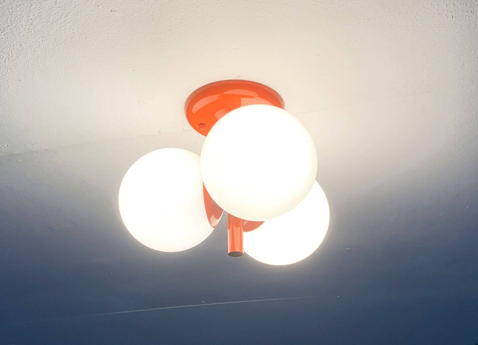 Ceiling lamp or wall sconce from the mid-century space age by Kaiser Leuchten.