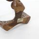 Vintage brutalist bronze candlestick Kunsthaus Kopp 1960s