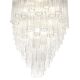 Contemporary Modern Oval "Tronchi" Murano Glass Chandelier