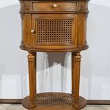 Small Beech Drum Table, Louis XVI style – 1920