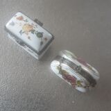 Lot 2 porcelain boxes Art