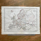 1822 - Map of Europe in the time of Charles V