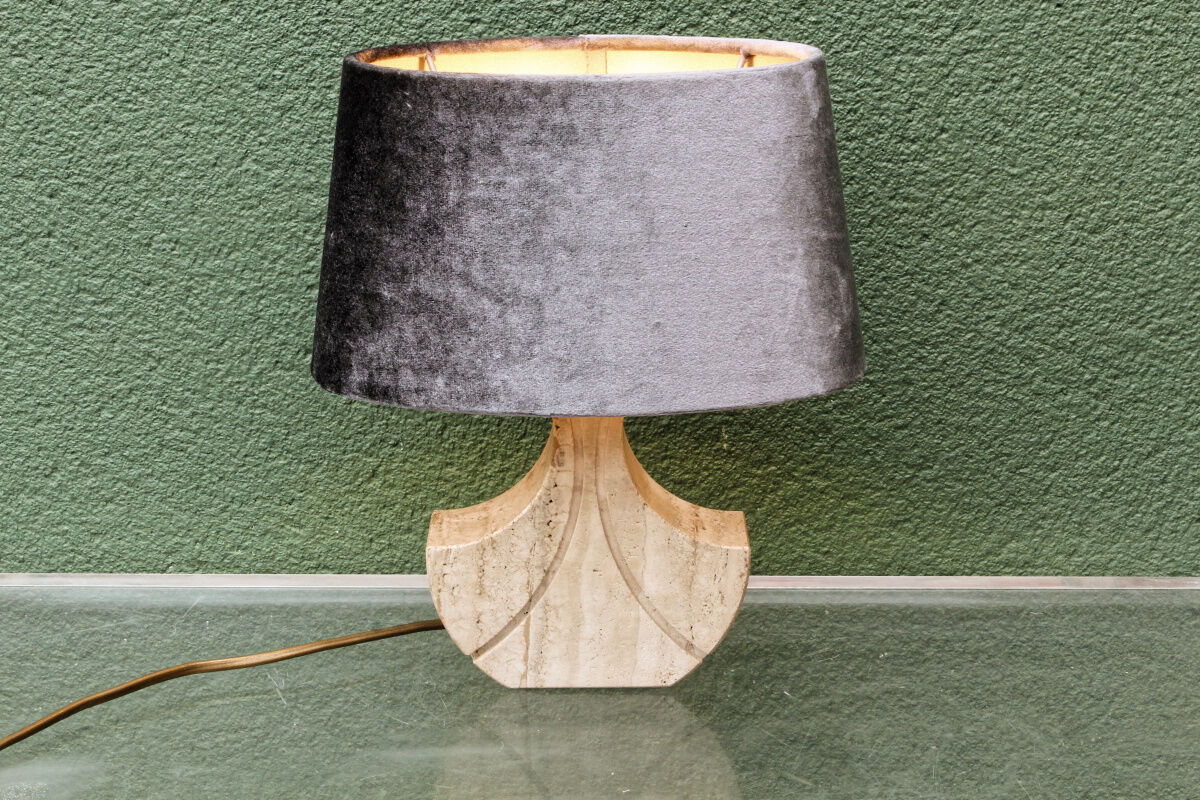 Travertine lamp, Fratelli Mannelli, Italy