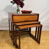 Tables gigognes rétro vintage en teck du milieu du siècle par G Plan – Élégantes années 1960