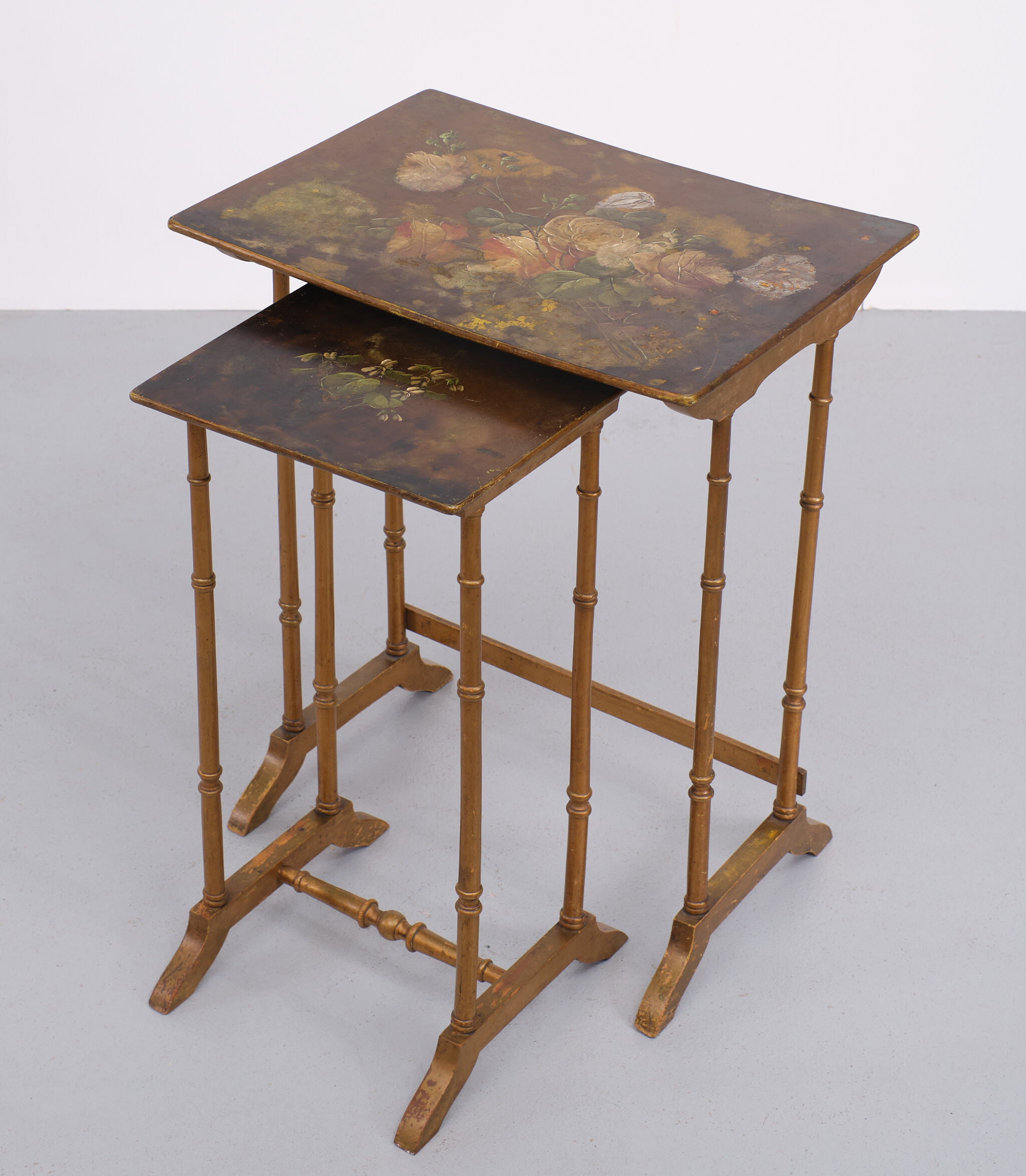 France art nouveau side tables japonisme style