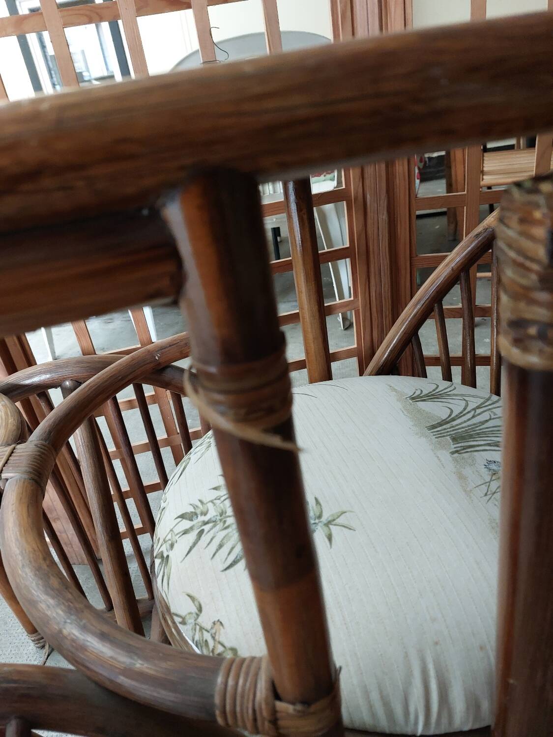 Vintage rattan garden furniture