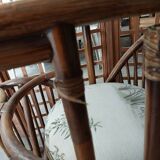 Vintage rattan garden furniture