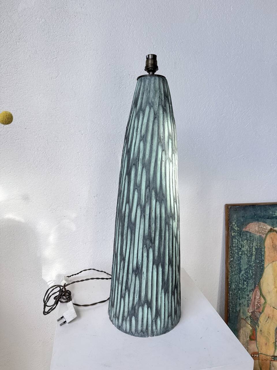 XL ceramic lamp from the 60s blin