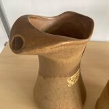 Trio of stoneware jug vases from the 70s