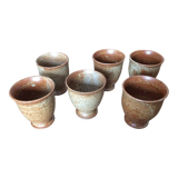 6 tasses en grès