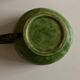 Green glazed earthenware bowl from Dieulefit 1960