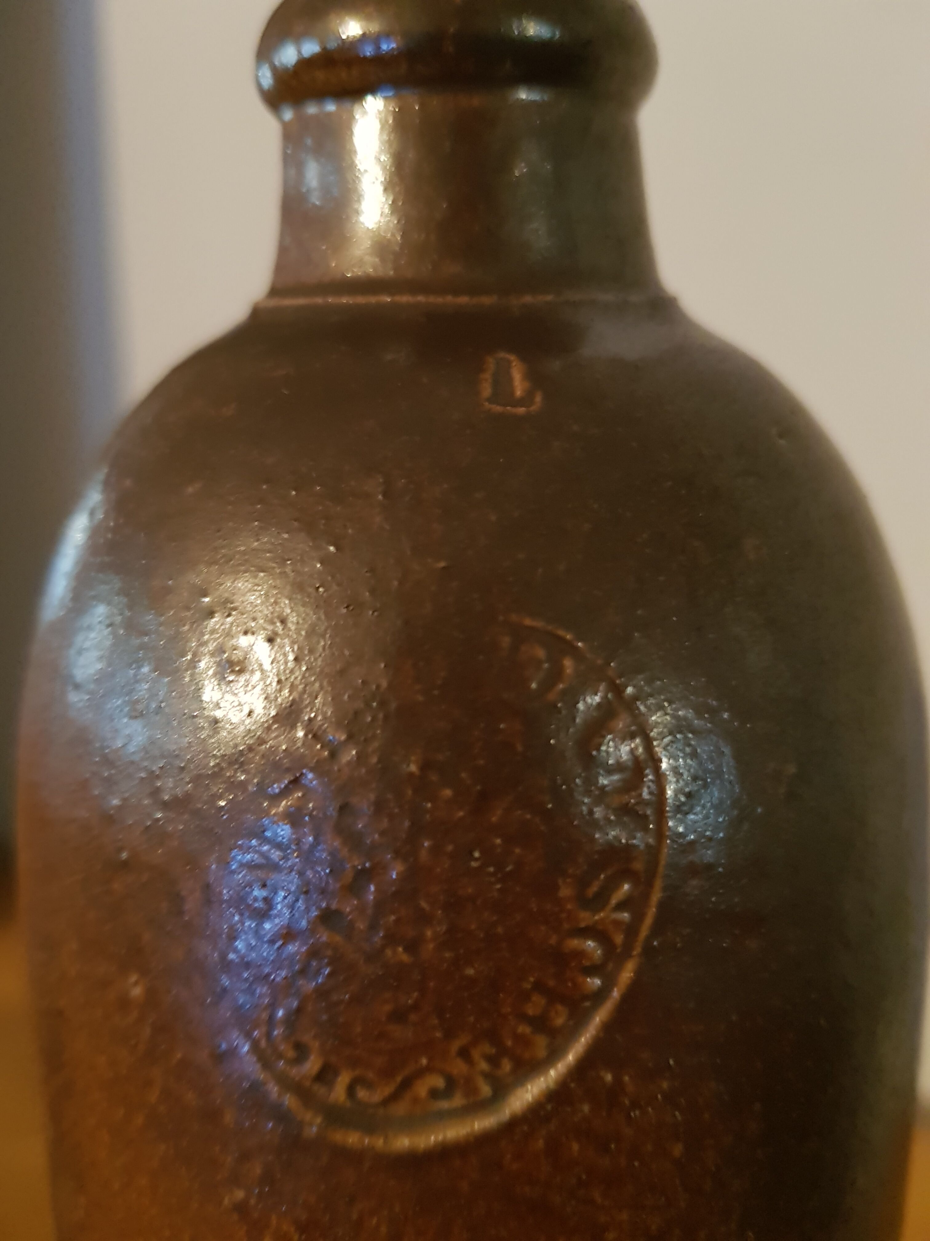 Vintage stoneware bottle