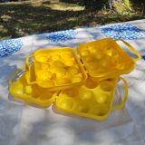 Set of 2 egg cartons 70s 80s