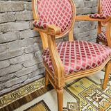 Paire de fauteuil Médaillon style Louis XV
