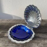 Metal shell butter dish