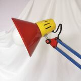 Architect lamp, articulated, multicolor, postmodern, 1980