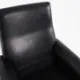 Black leather armchair, Danish design, 1970s, production: Denmark