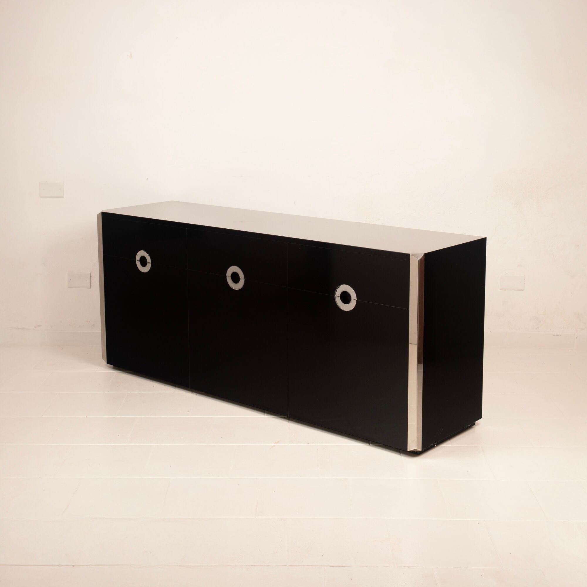 Willy Rizzo Alveo Sideboard for Mario Sabot, Italy 1970