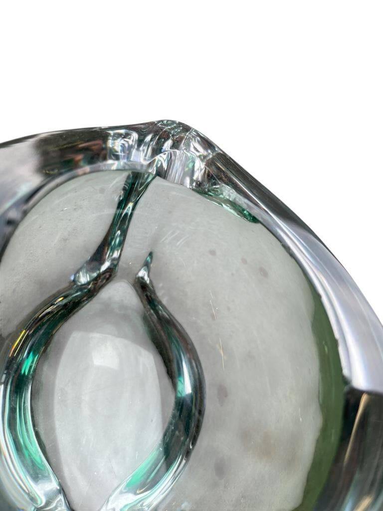 Val Saint Lambert Vintage Glass Ashtray