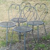 Iron garden chairs