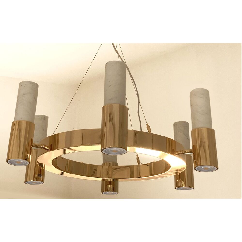 Carrara marble chandelier