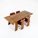 Sapporo dining room set by Mario Marenco for Mobilgirgi, 1970s