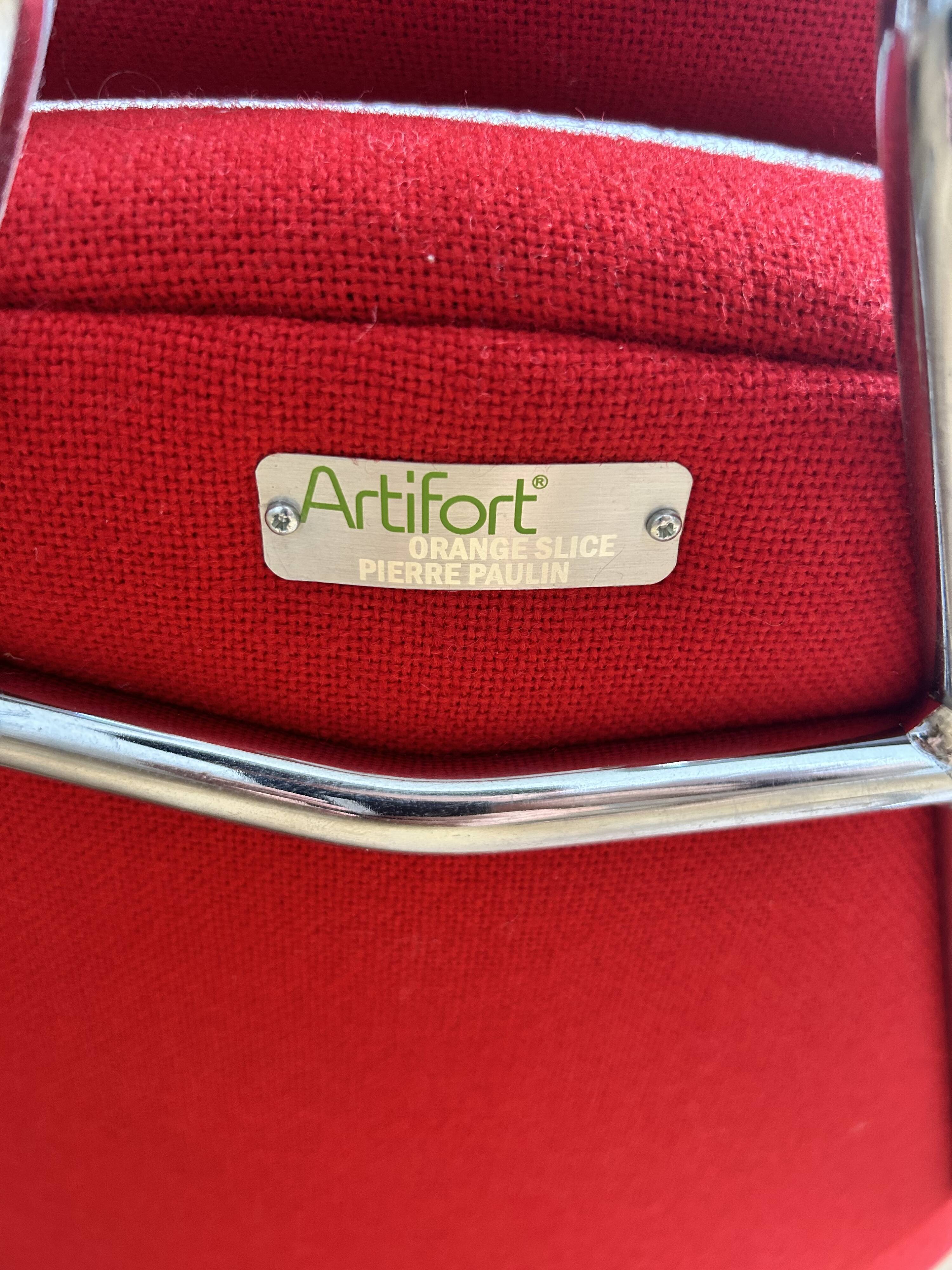 Orange Slice Armchair Pierre Paulin Artifort