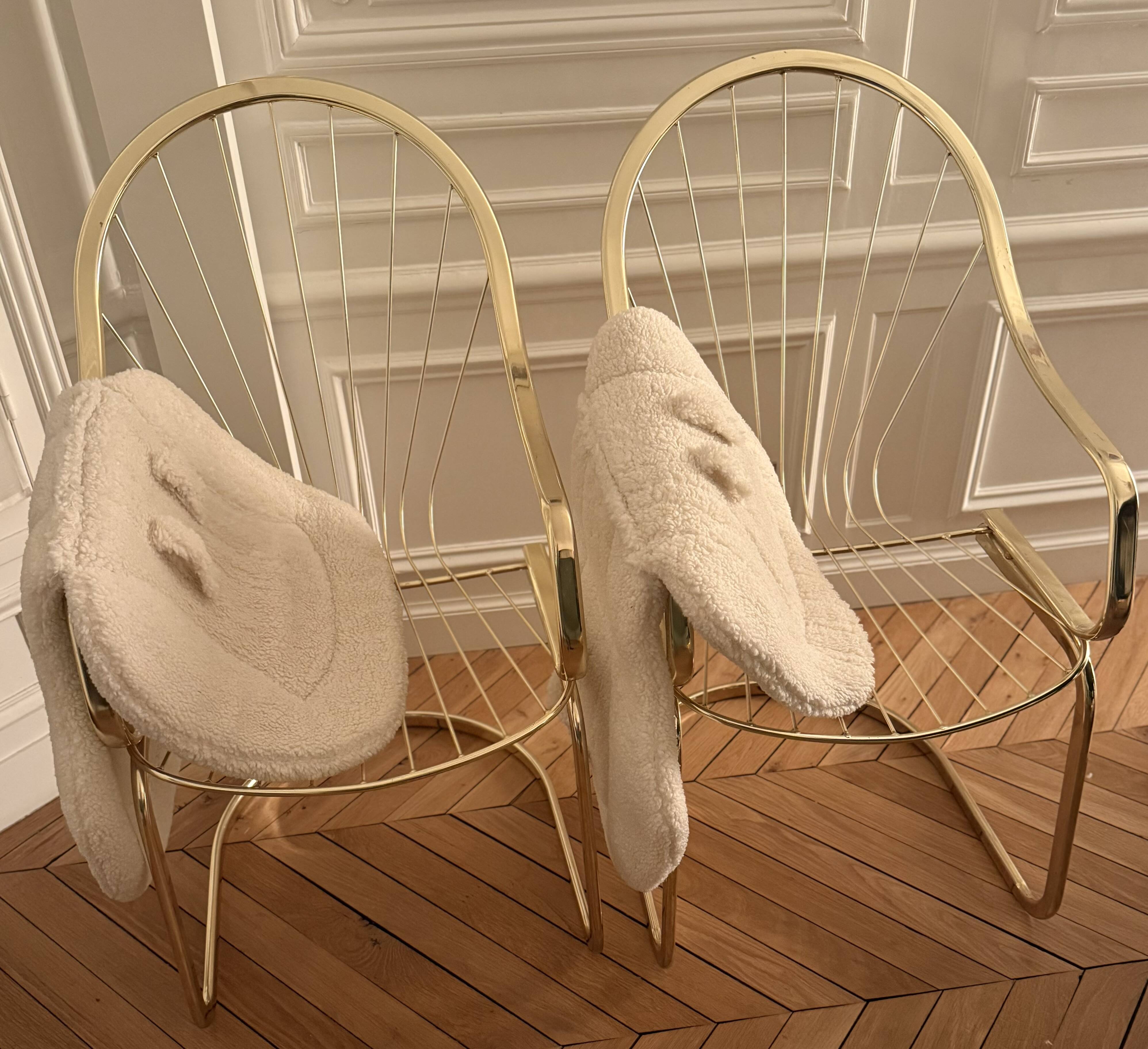 Pair of Gastone Rinaldi chairs, 1970s.