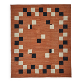 Kilim décoratif tribal contemporain 287 cm x 348 cm