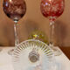 Service de verres à vin en cristal